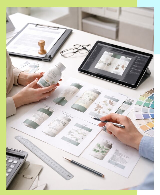 Профессиональная разработка дизайна и текста этикетки продукции в Дивногорске