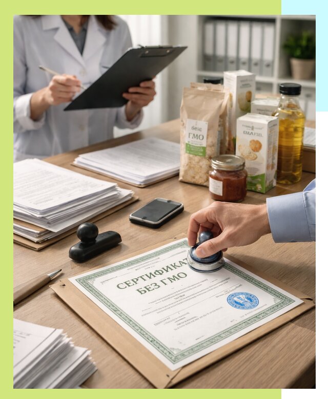 Получение сертификата Без ГМО для продукции в Дивногорске