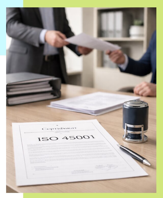 Сертификат ISO 45001 в Дивногорске под ключ от 45495 р. | Алешин-Двн